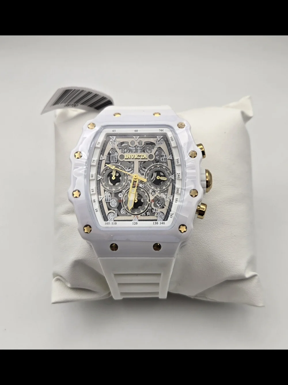 Invicta Racing White Hot - Nitro Gen Men's Watch 43mm White 69700 Quartz NEW